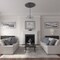 Ekena Millwork Sellek Ceiling Medallion (Fits Canopies up to 9"), Hand-Painted Pewter, 42 1/8"OD x 1 7/8"P CM42SKPES - alternate 5